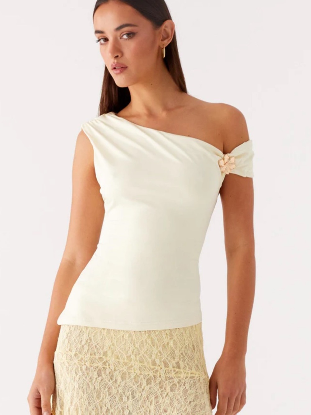 NWT Peppermayo Catch Flights One-Shoulder Top 4 XS small